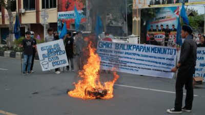 Evaluasi 1 Tahun Kinerja Walikota Balikpapan, GMKI Turun Kejalan.