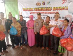 Polres Kotim dan PT BGA Group Gelar Pasar Murah Ditiga Kecamatan 