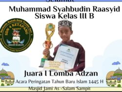 Murid SDN 4 Ketapang Juara I Lomba Adzan di Masjid Jami Assalam Sampit