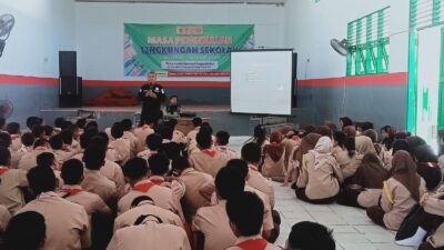 Marak VCS, Ratusan Pelajar SMK Karsa Mulya Antusias Ikuti Sosialisasi Bijak Bermedsos
