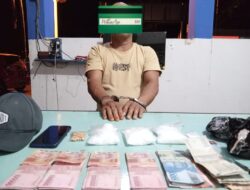 Razia Ops Telabang Pergoki Seorang Pria Bawa 297 Gram Sabu