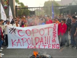 Mahasiswa Kembali Unjuk Rasa dan Sempat Memanas, Desak Kapolda Kalteng dan Kapolres Seruyan Dicopot