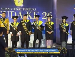 STIE Sampit Menggelar Acara Wisuda Yang ke-26