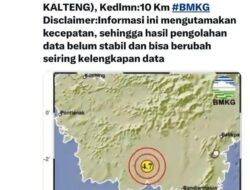 Pertama Kali Dalam Sejarah, Kotim Diguncang Gempa 4,7 Skala Richter