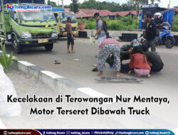 Kecelakaan di Terowongan Nur Mentaya, Motor Terseret Dibawah Truck