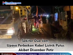 Sekitar Dua Jam, Upaya Perbaikan Kabel Listrik Putus Akibat Disambar Petir