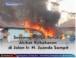 Seorang Warga Terluka Akibat Kebakaran di Jalan Ir. H. Juanda Sampit