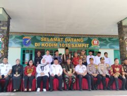 Kedatangan Danrem Disambut Forkopimda Kotim dan Seruyan