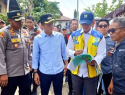 Pj Bupati Dampingi Dirjen SDA DBOP Kementrian PUPR Tinjau Banjir di Barut