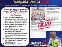Ternyata Hoax, Terkait  Razia STNK oleh Polisi. Ini Kata Kasat Lantas Polres Kotim