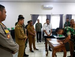 Pemkab Barito Utara Tandatangan NPHD Pengamanan Pilkada Serentak 2024