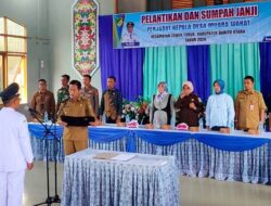 Pj Bupati Barut Lantik dan Ambil Sumpah Janji Pj Kepala Desa Muara Wakat