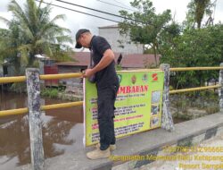 Waspada Buaya, BKSDA Resort Sampit Pasang Spanduk Imbauan