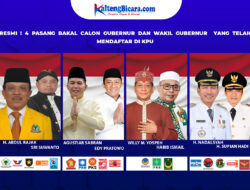 Resmi! 4 Pasang Bakal Calon Gubernur dan Wakil Gubernur Yang Telah Mendaftar di KPU Kalteng