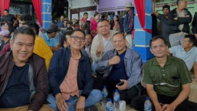 Hadiri Kerja Tahun, Abetnego Tarigan Disambut Riuh Masyarakat