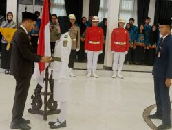 Pj Bupati Muhlis Kukuhkan Paskibraka Barito Utara Tahun 2024
