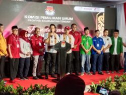 Nadalsyah – Supian Hadi Jadi Pasangan Bacagub dan Bacawagub Terakhir Yang Mendaftar di KPU Kalteng