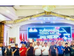 Pj. Bupati Buka Secara Resmi Kejuaraan Lomba Tenis Meja Pj. Bupati Cup 2024