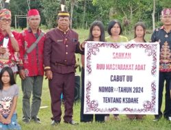 Desak Pengesahan RUU Masyarakat Adat, Masyarakat Adat Lewu Tumbang Malahoi Gelar Aksi Solidaritas