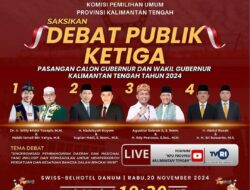 Debat Publik Ketiga Pilkada Kalteng Bahas Sinkronisasi Pembangunan Daerah dan Nasional