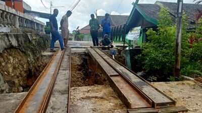 Dinas PUPR Barut Lakukan Penanganan Darurat Gorong-Gorong yang Ambrol di Jalan Merpati