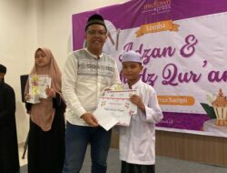 Siswa SDN 4 Ketapang, Aufa Zahran Mugni, Juara 1 Lomba Adzan di Hotel Midtown