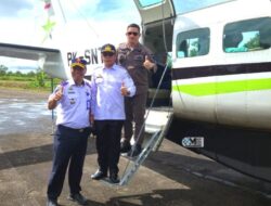 Pesawat Smart Aviation Terbang Perdana di Murung Raya