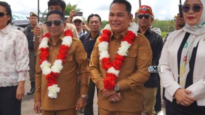 Meriah Penyambutan Kedatangan Bupati dan Wakil Bupati Mura di Bandara