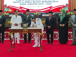 Sertijab Bupati dan Wakil Bupati Murung Raya periode 2025 – 2030