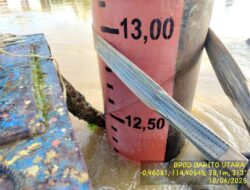 Ketinggian Air Sungai Barito Capai 12,20 Meter, BPBD Barito Utara Tetapkan Status Siaga