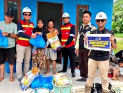 Warga Desa Lemo I dan Dusun Teluk Lihat Terima Bantuan Banjir dari PT SMM