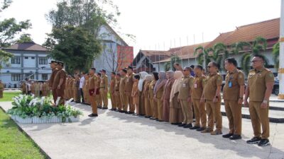 Hari Pertama Kerja, Bupati Barsel Ajak ASN Bekerja Profesional