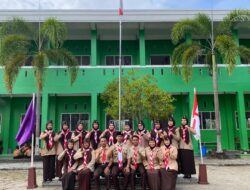 SDIT Al Madaniyah Samuda Gelar Upacara Khidmat Peringati Hari Pramuka ke-64