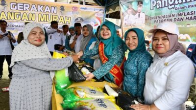 Gerakan Pasar Murah PKK Barsel Bantu Kendalikan Inflasi dan Ringankan Beban Masyarakat