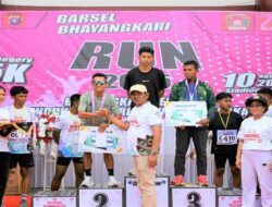 Bhayangkari Run 2025 di Barsel, Wabup Khristianto Yudha Tekankan Pentingnya Hidup Sehat dan Kebersamaan