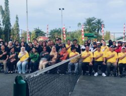 Pembukaan Tenis Lapangan Bupati Cup 2025: Asisten I Barsel Tekankan Sportivitas