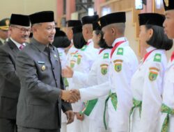 Bupati Barsel Tekankan Disiplin dan Nasionalisme Saat Membuka Pengukuhan Paskibra