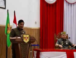 Hadiri Paripurna DPRD, Bupati Gunung Mas Dengarkan Aspirasi Masyarakat dari Hasil Reses