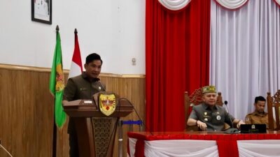 Hadiri Paripurna DPRD, Bupati Gunung Mas Dengarkan Aspirasi Masyarakat dari Hasil Reses