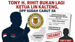 Alpian Salman Tegaskan Tony H. Rihit Bukan Lagi Ketua LIN Kalteng, DPP Sudah Cabut SK