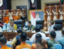 Rakor Bersama BNPB, Gubernur Agustiar Minta Kepala Daerah Tidak Ragu Tetapkan Status Siaga Karhutla